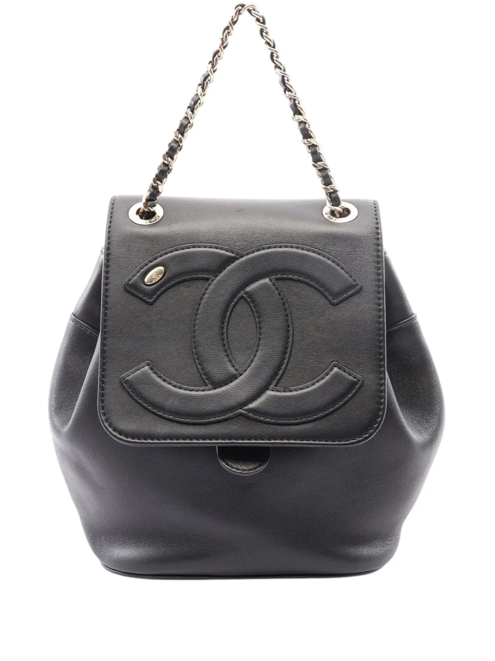 CHANEL Pre-Owned 2019 CC Lambskin backpack - Nero