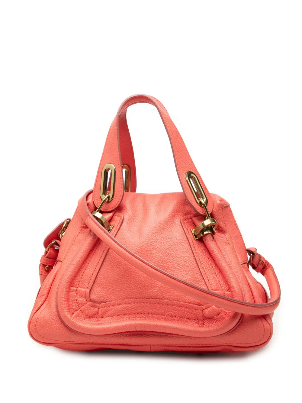 Chloé Pre-Owned 2013 Small Leather Paraty satchel - Orange