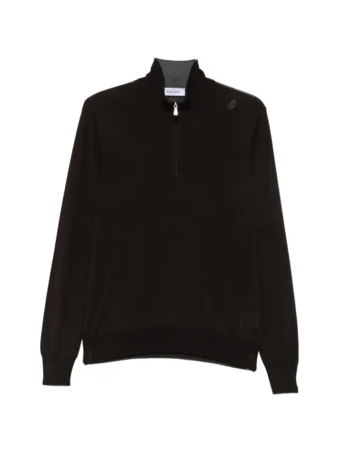Gran Sasso quarter-zip knitted long-sleeve polo shirt