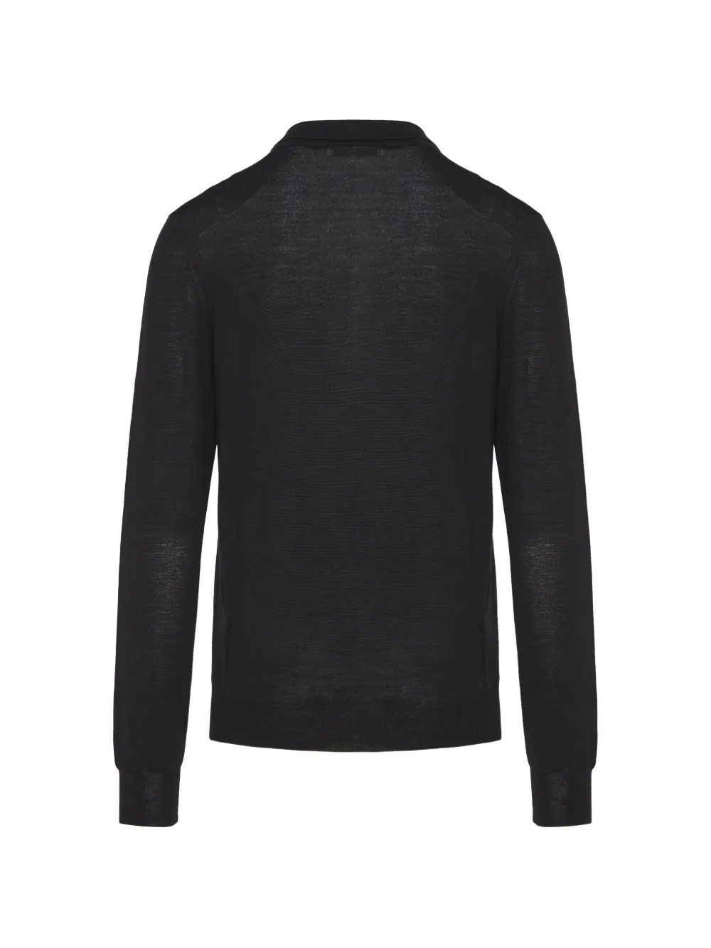 Gran Sasso long-sleeve polo sweater Zwart