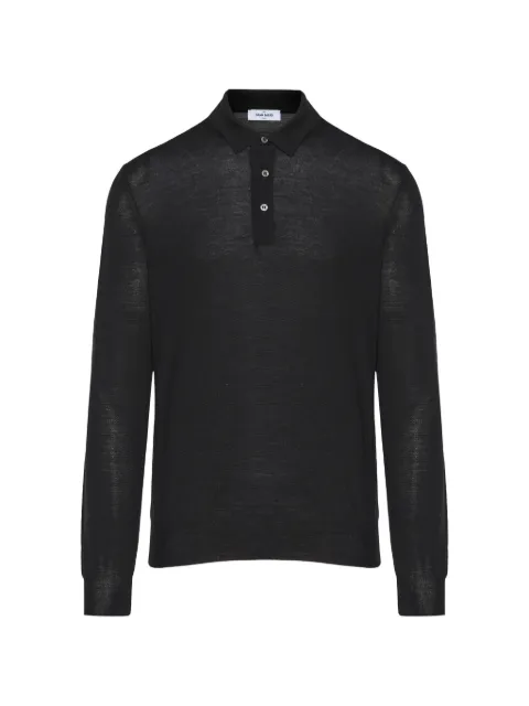 Gran Sasso long-sleeve polo sweater