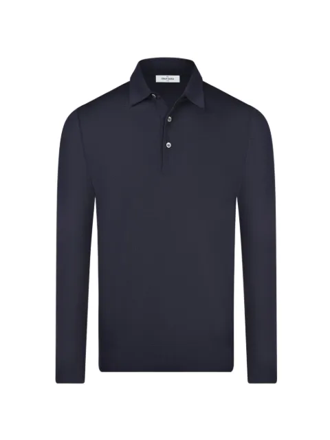 Gran Sasso long-sleeve polo sweater