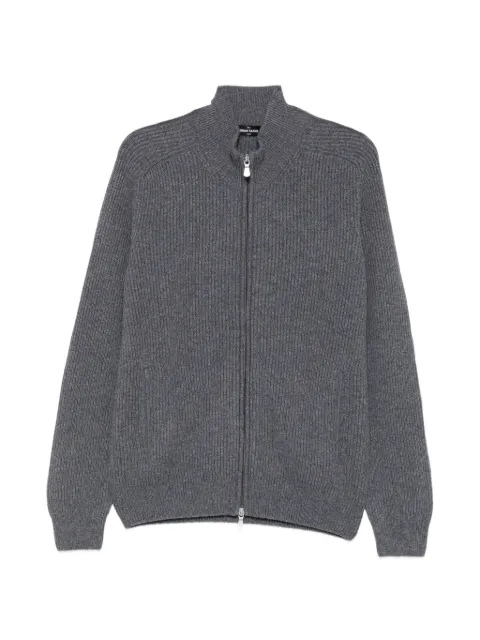 Gran Sasso ribbed-knit zip-up sweater
