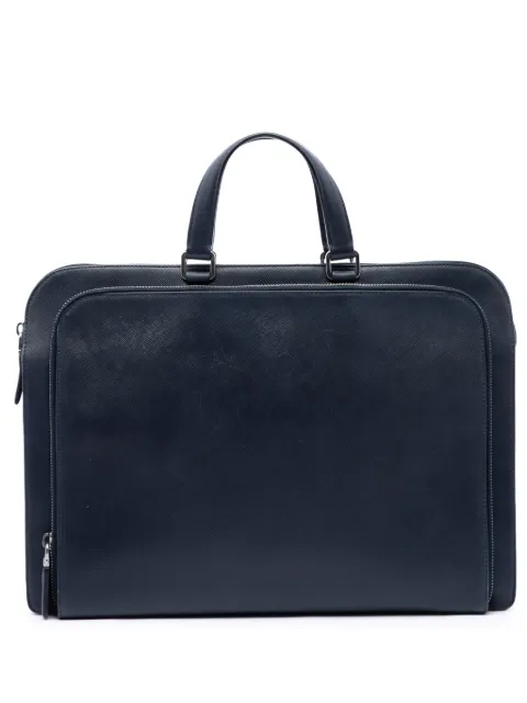 Prada Pre-Owned 2013-2026 Saffiano Travel Briefcase business bag