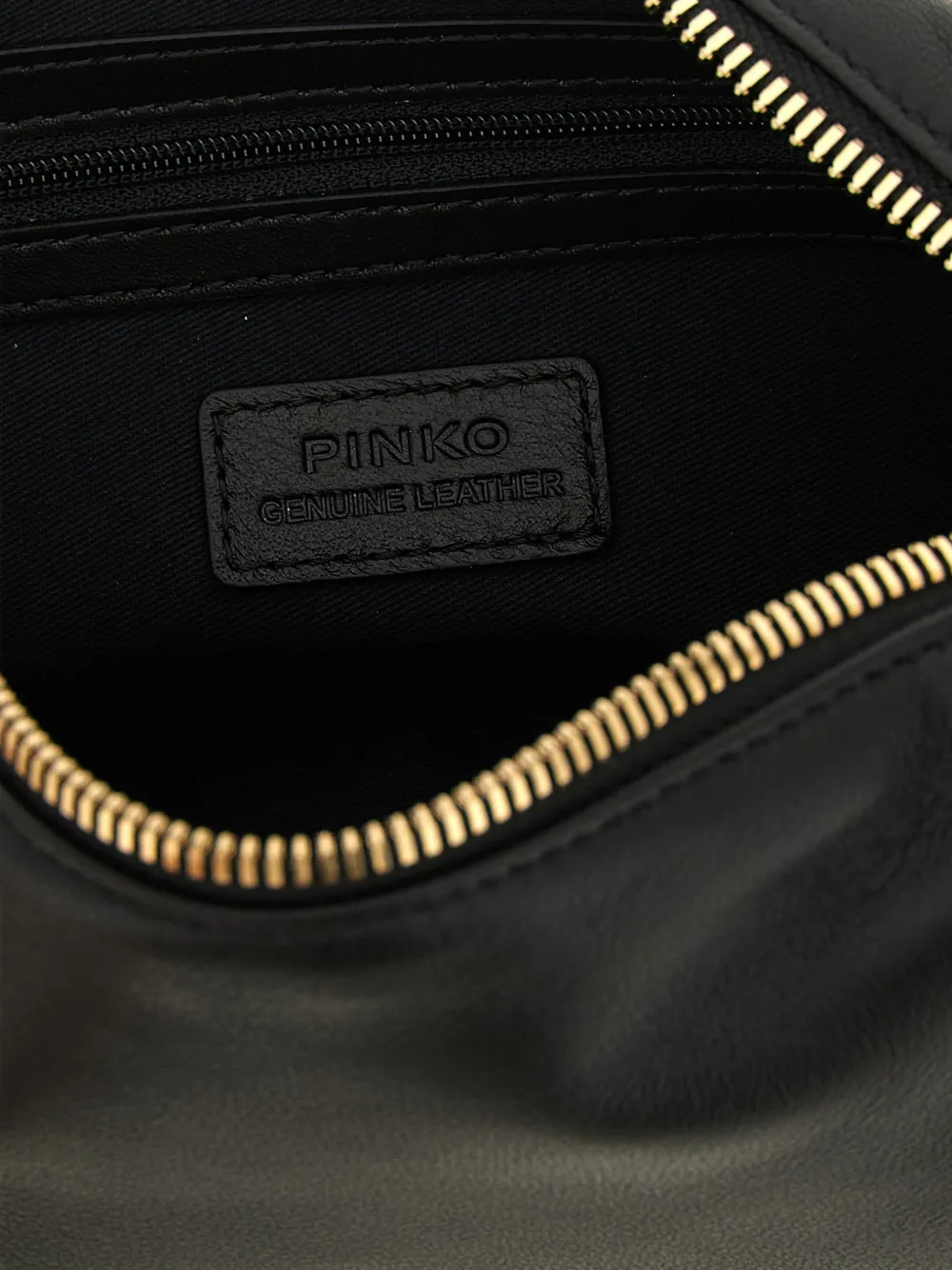 PINKO Love Birds schoudertas met bedel Zwart