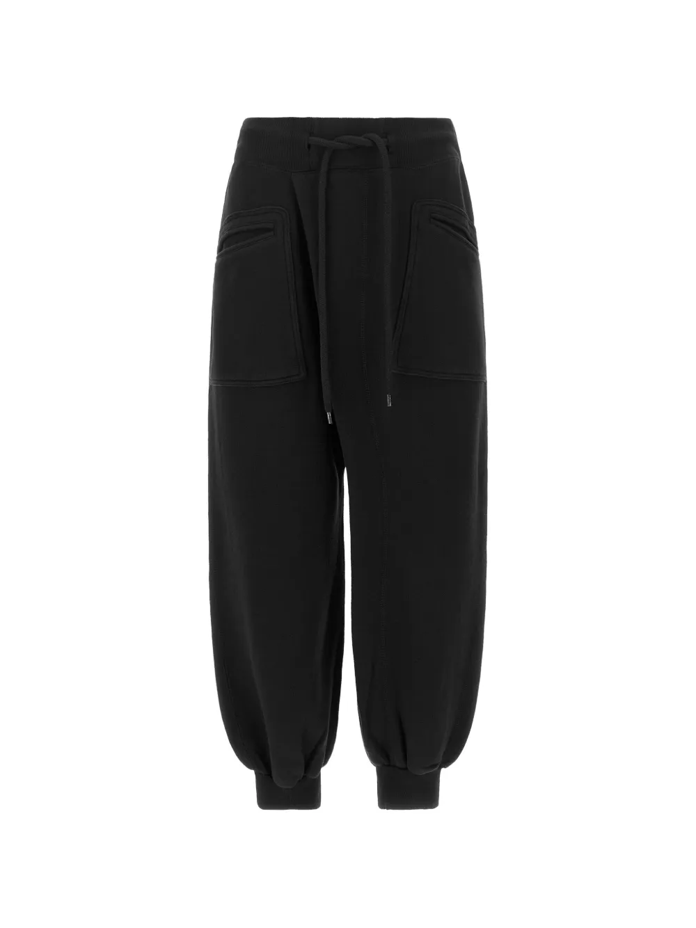 R13 drawstring-waist tapered track pants - Nero