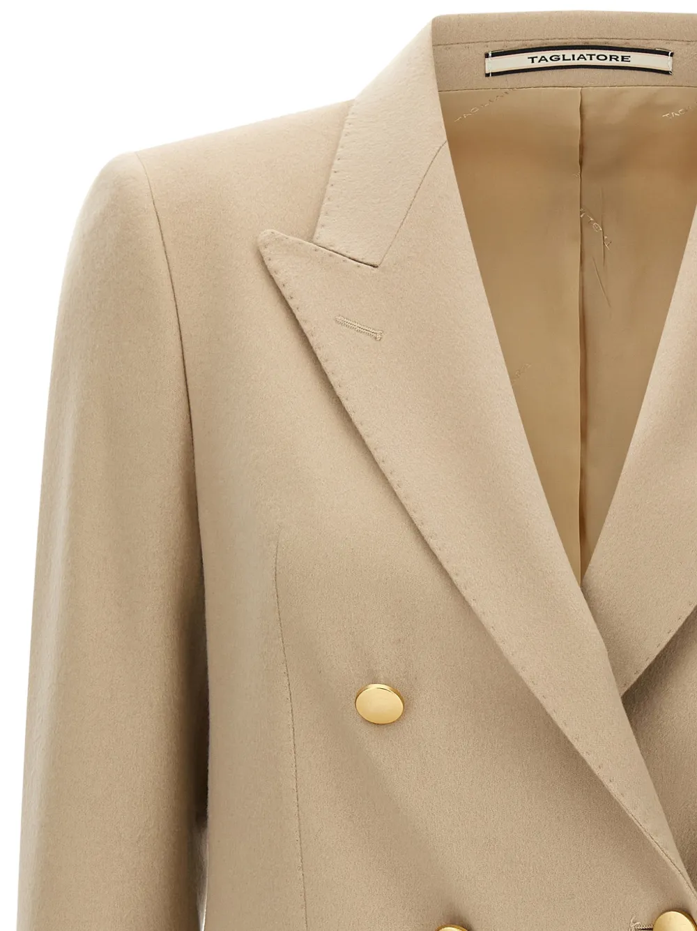 Tagliatore Blazer met dubbele rij knopen Beige
