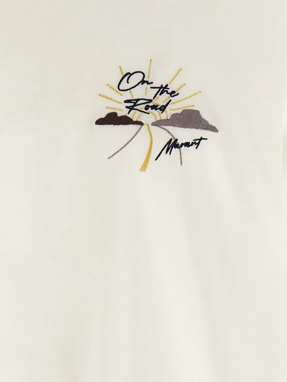 MARANT Honore T-shirt met borduurwerk Wit