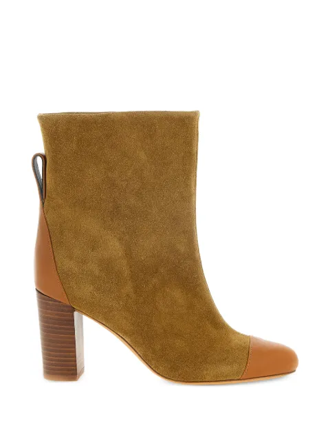 ODISSI Dot leather-trimmed ankle boots