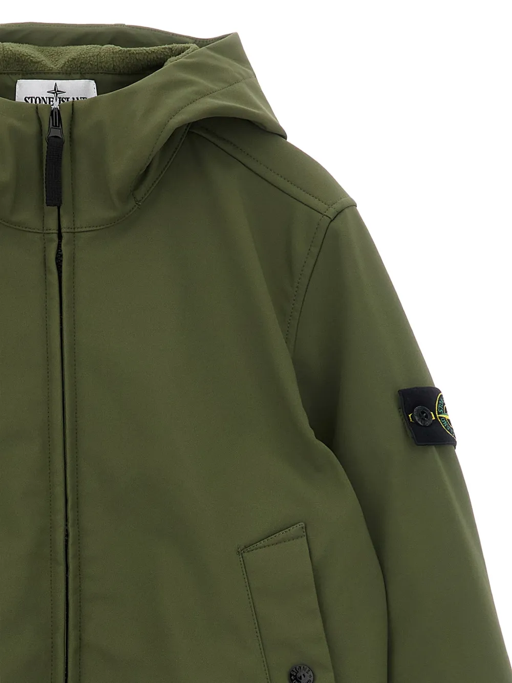 Stone Island Junior Jack met capuchon Groen