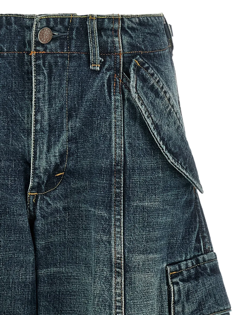 R13 Siouxsie Field cargo jeans Blauw