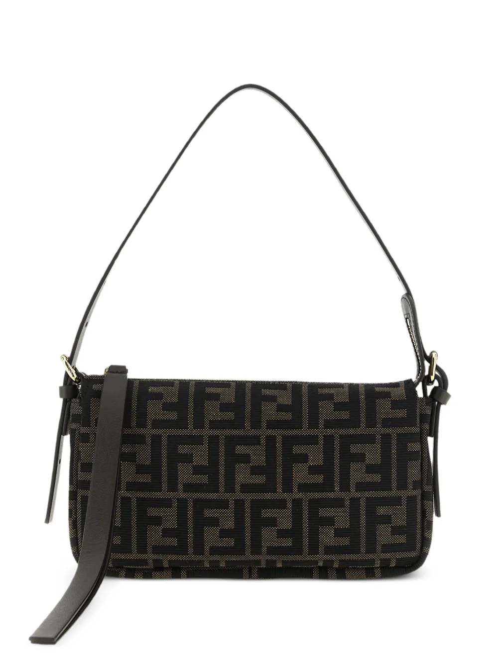FENDI FF Zucca jacquard shoulder bag - Braun