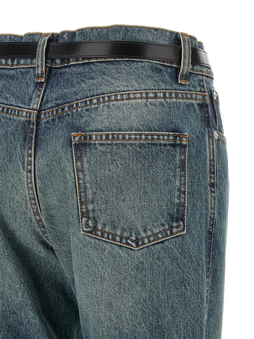 Coperni Suspended jeans met ceintuur Blauw