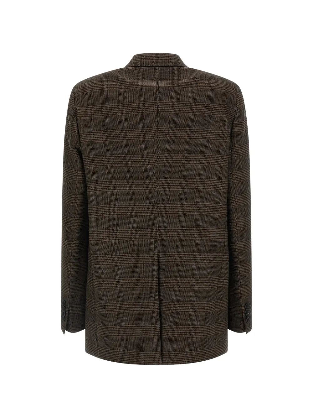 Tagliatore Jasmine blazer met Prince of Wales-ruit Bruin