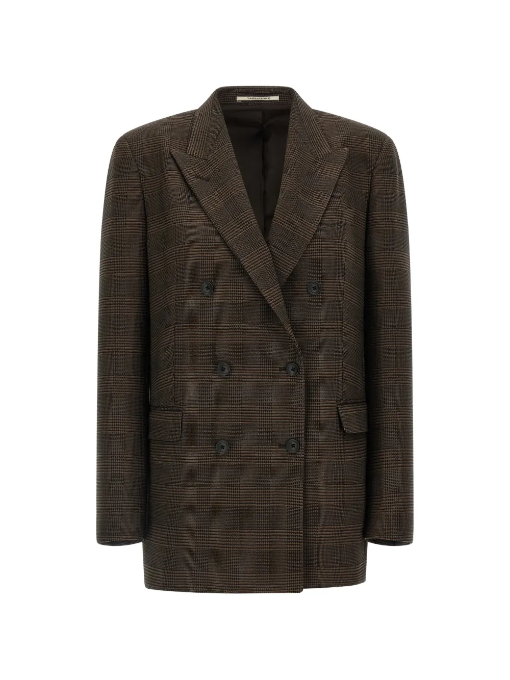 Tagliatore Jasmine prince of wales check blazer - Brown