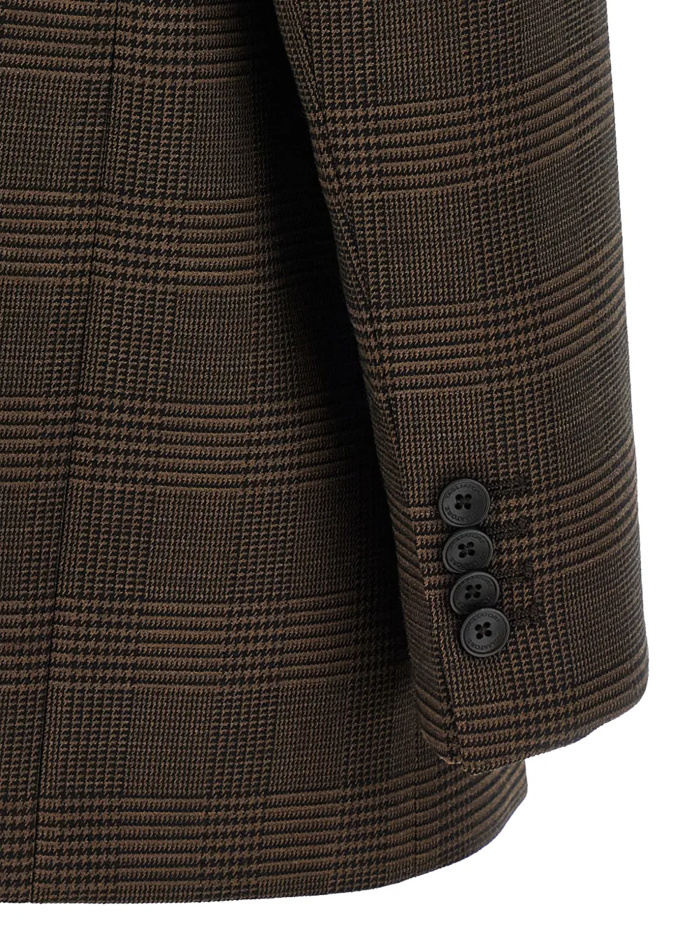 Tagliatore Jasmine blazer met Prince of Wales-ruit Bruin