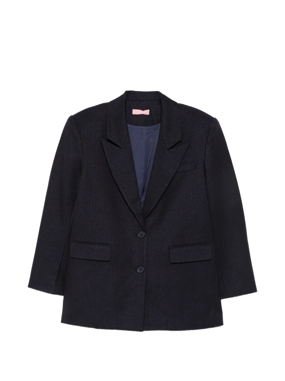 TWENTY FOURHAITCH pinstripe-pattern peak-lapel blazer - Bleu TWENTY FOURHAITCH pinstripe-pattern peak-lapel blazer - Bleu