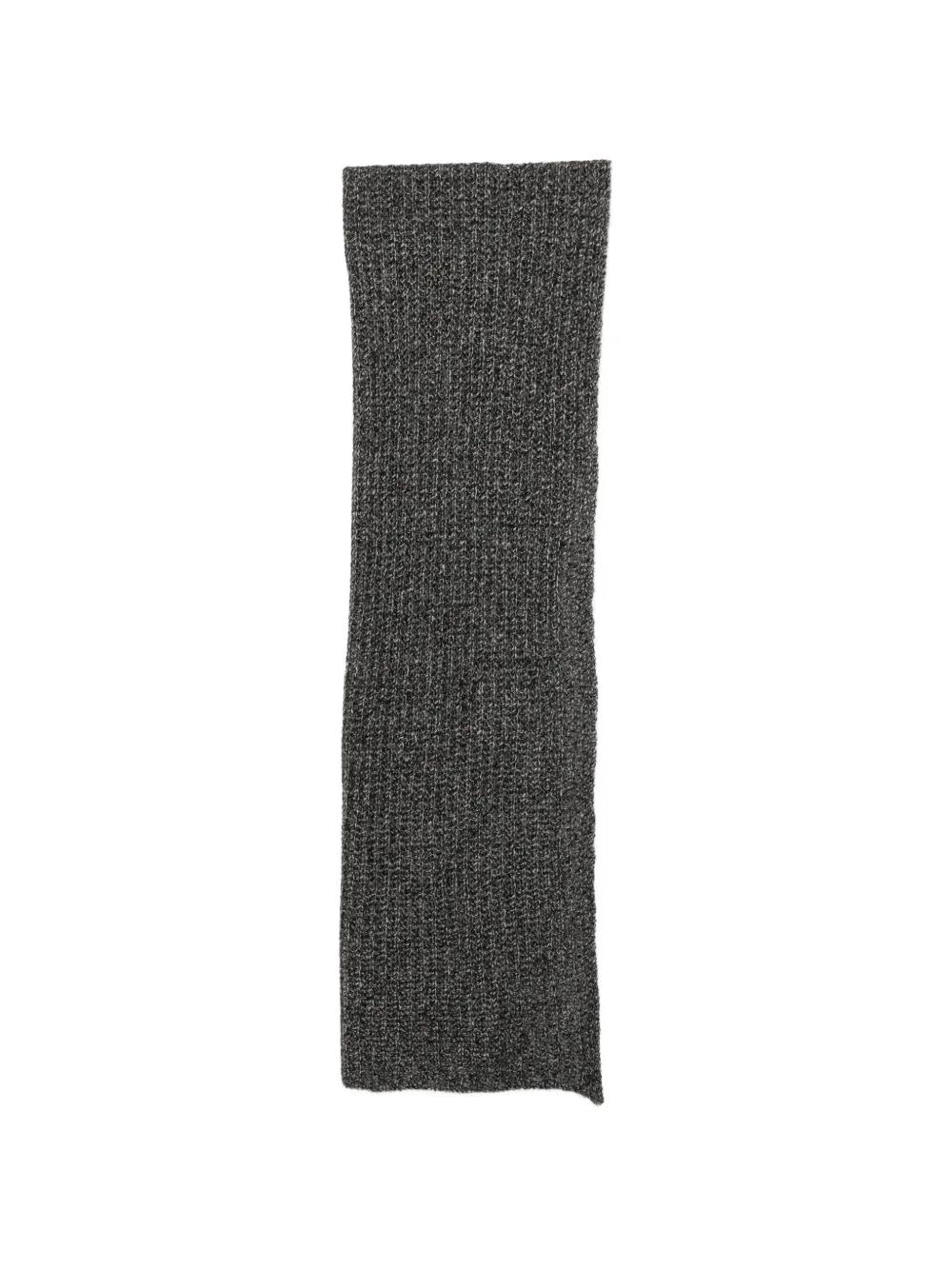 James Perse Ribbed-knit Scarf In Gray