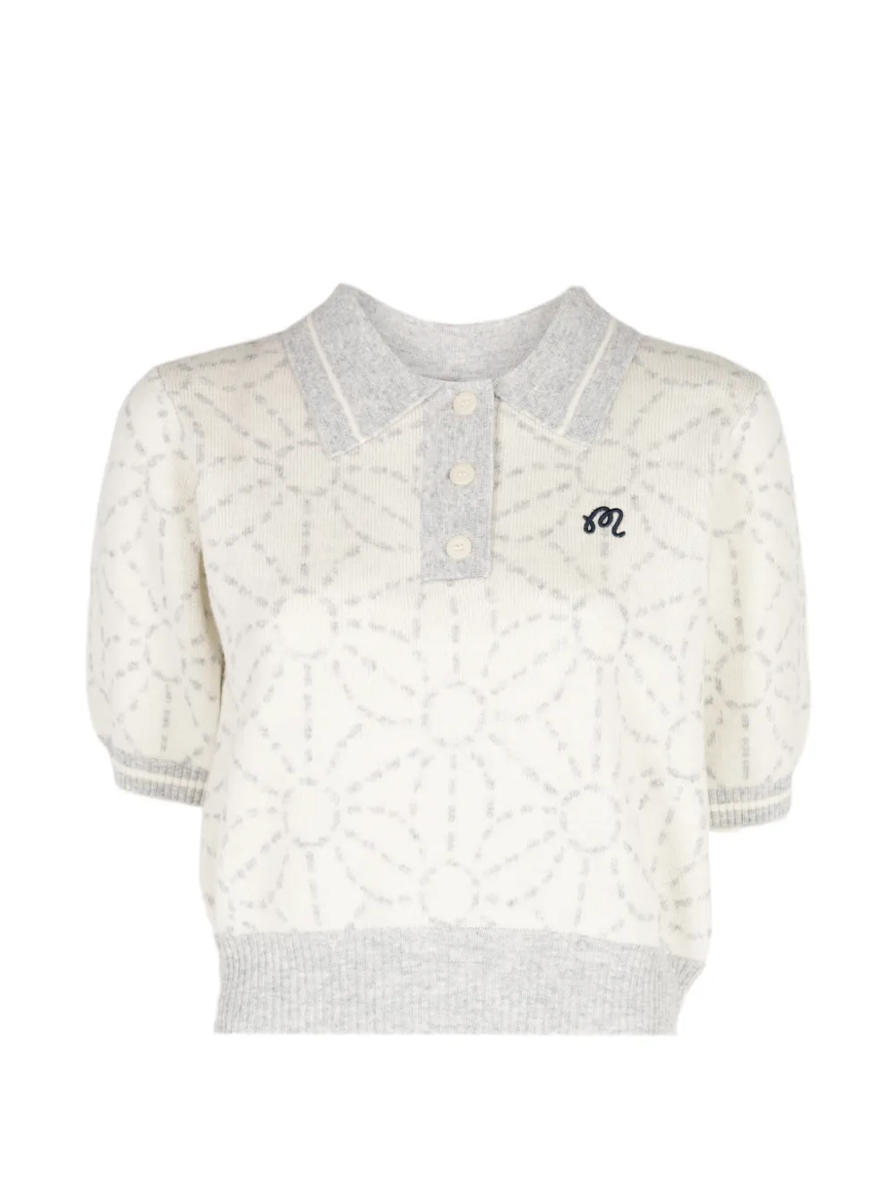 Malbon Golf Mikayla Sashiko polo shirt - Toni neutri