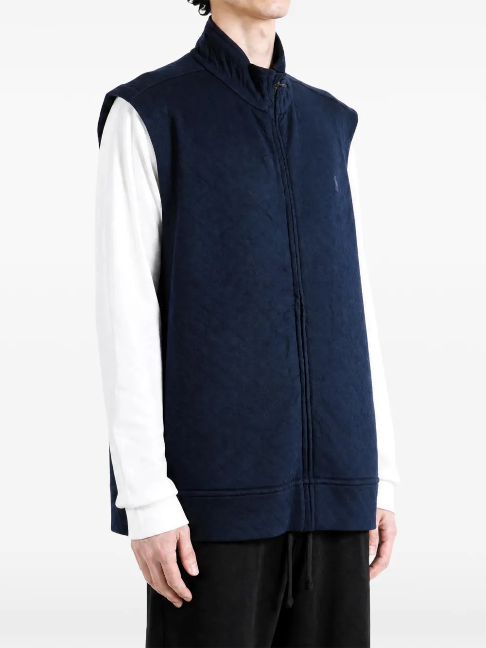 Polo Ralph Lauren quilted high-neck gilet Blauw