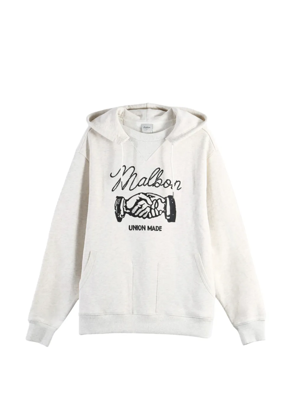 Malbon Golf Union Made logo-print hoodie - Grigio