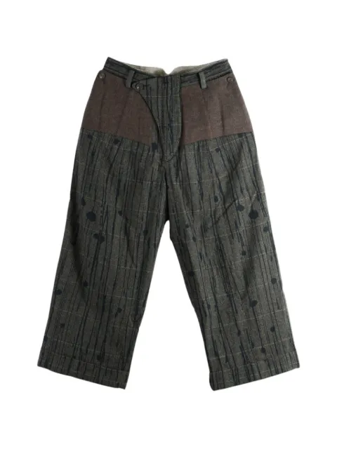 Ziggy Chen Rain Drop patterned wide-leg trousers