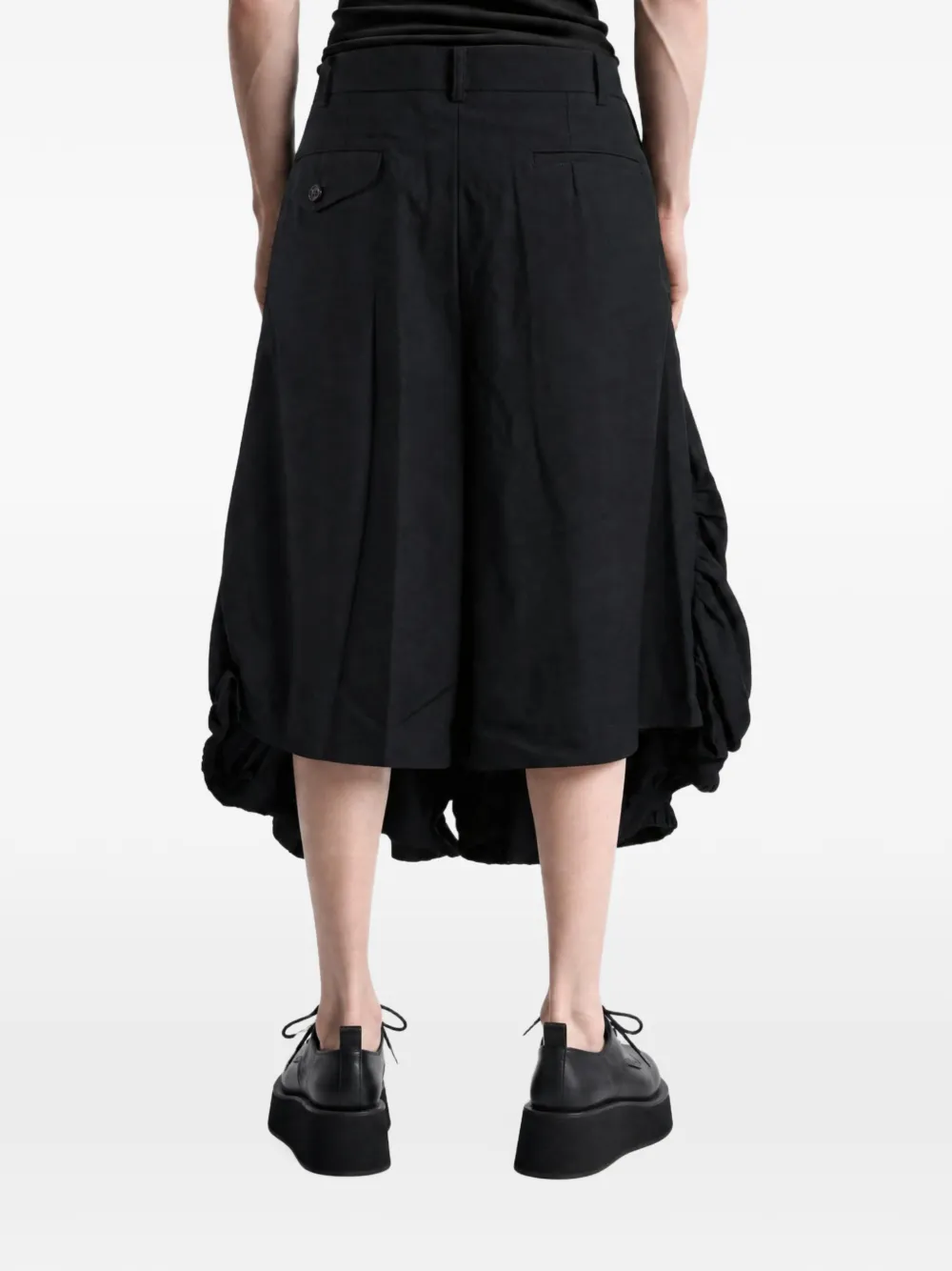 Comme des Garçons Homme Plus gathered balloon-leg trousers Zwart
