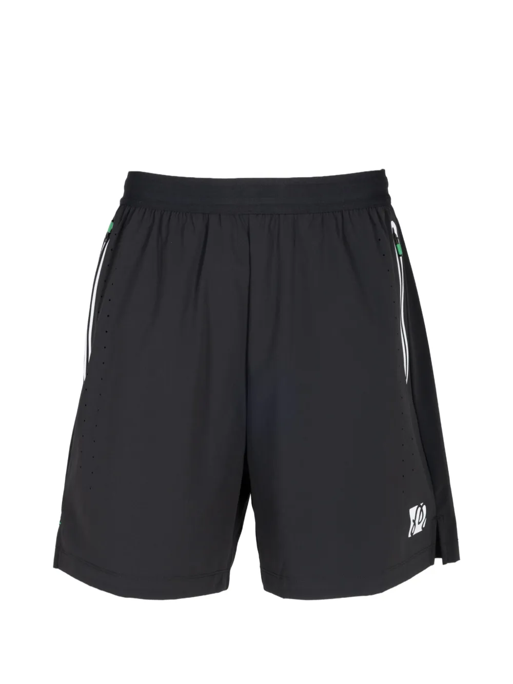 Malbon Golf logo-print track shorts - Nero