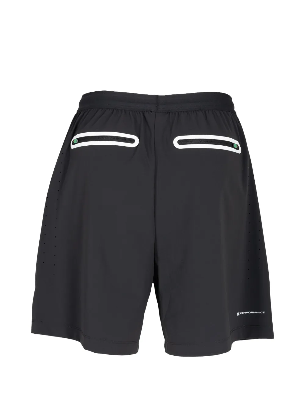 Malbon Golf logo-print track shorts Zwart