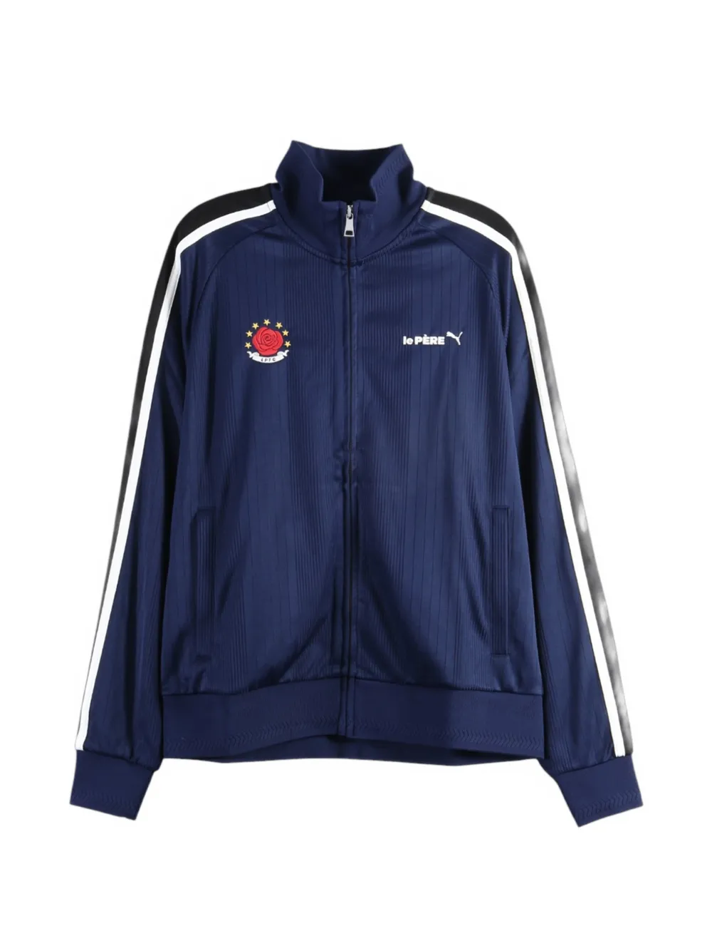 PUMA x le PÈRE logo-embroidered side-stripe jacket - Blau