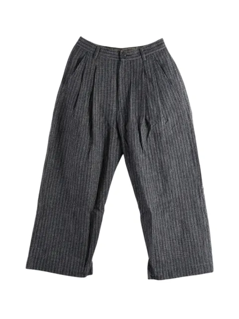 Ziggy Chen pleated pinstripe-pattern trousers