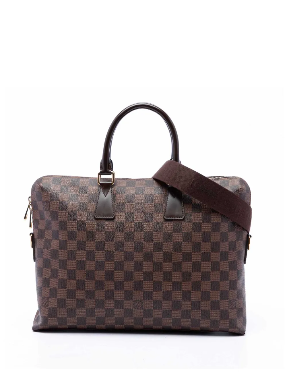 Louis Vuitton Pre-Owned 2015 Damier Ebene Porte Documents Jour business bag - Brown