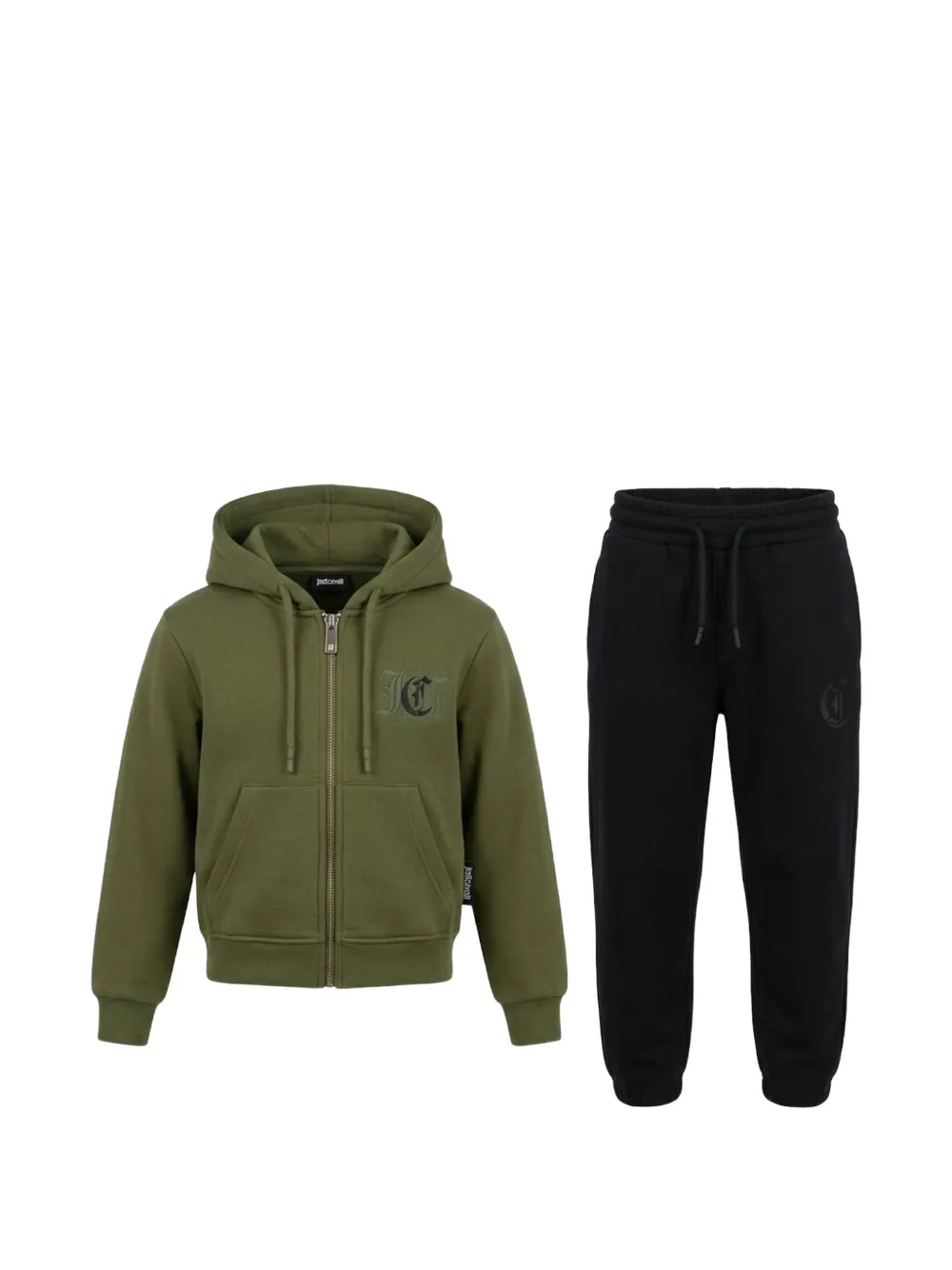 Just Cavalli Kids Trainingspak met logoprint Groen