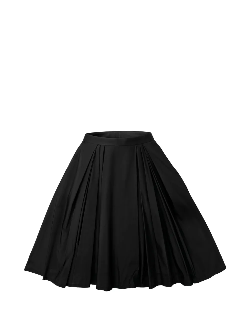 Elisabetta Franchi Kids Flared rok met stolpplooien Zwart
