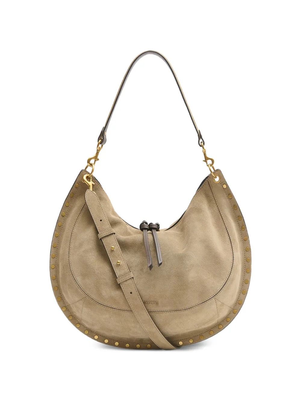 ISABEL MARANT Oskan soft l suede bag - Neutrals