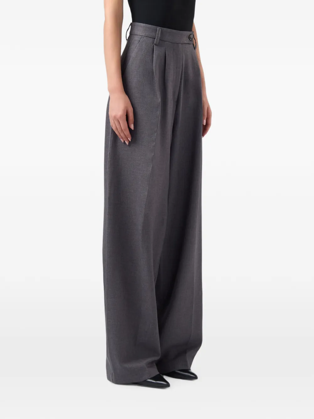 GCDS Broek met wijde pijpen Grijs