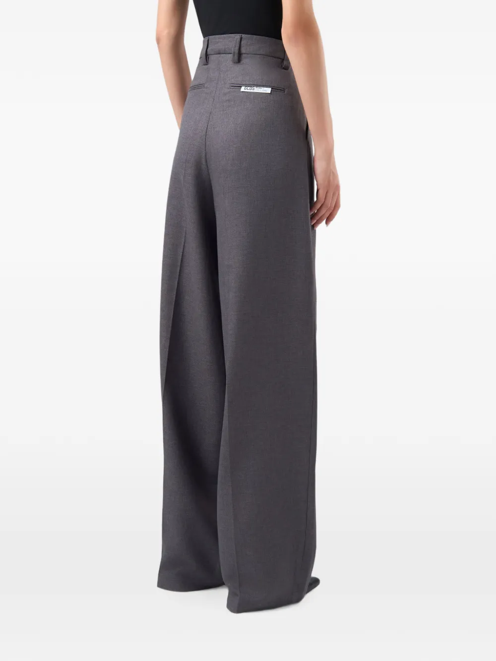 GCDS Broek met wijde pijpen Grijs