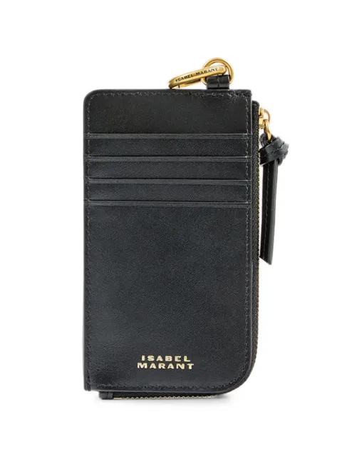 ISABEL MARANT Oskan leather cardholder