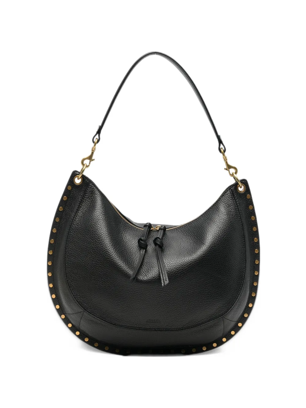 ISABEL MARANT Oskan Soft L leren tas met textuur Zwart