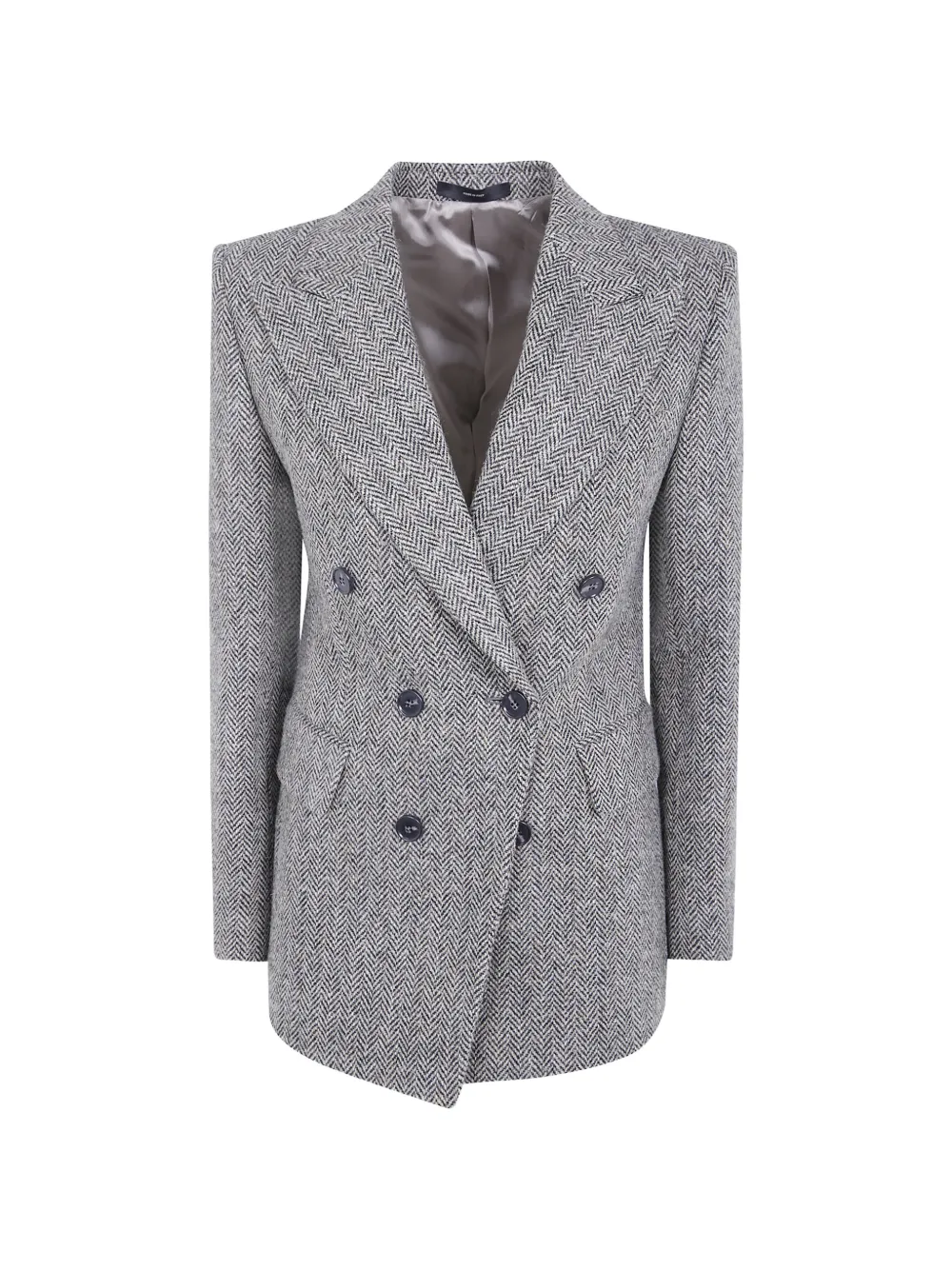 Paul Smith brown Harris tweed herringbone double-breasted jacket - Braun