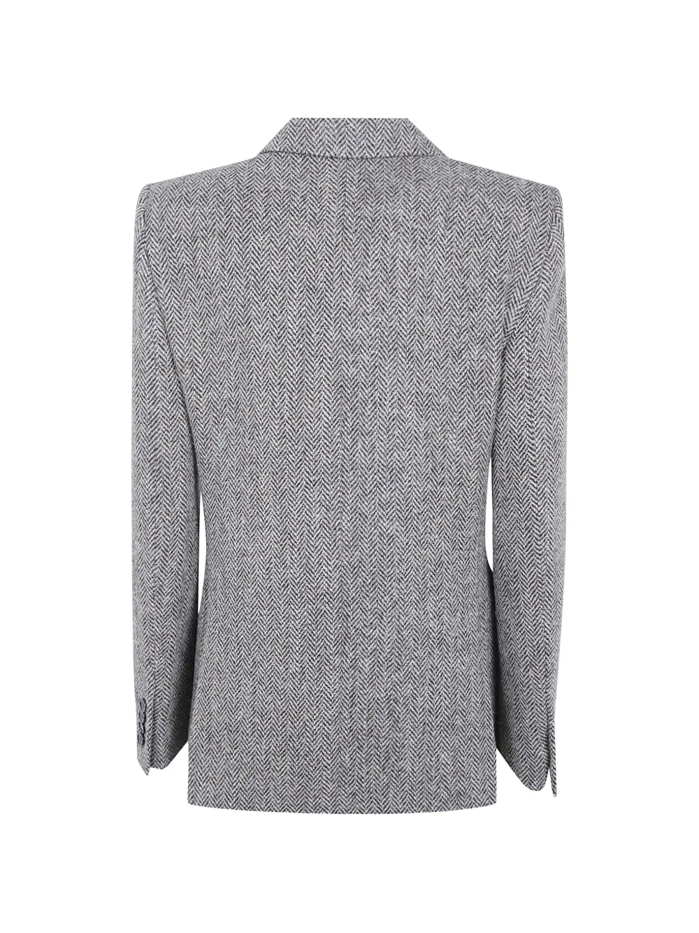 Paul Smith Harris tweed jack met dubbele rij knopen en visgraatpatroon Bruin