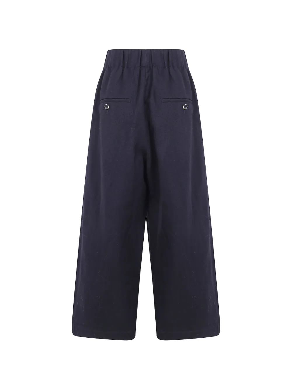 Uma Wang pleated linen palazzo trousers Blauw