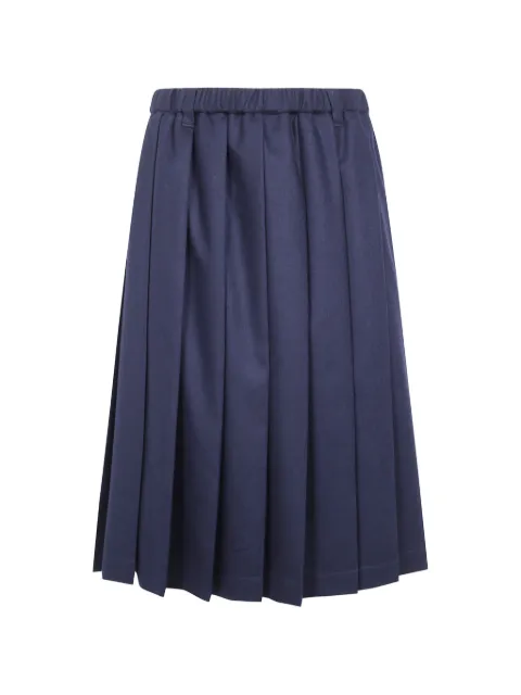 ASPESI pleated wool midi skirt