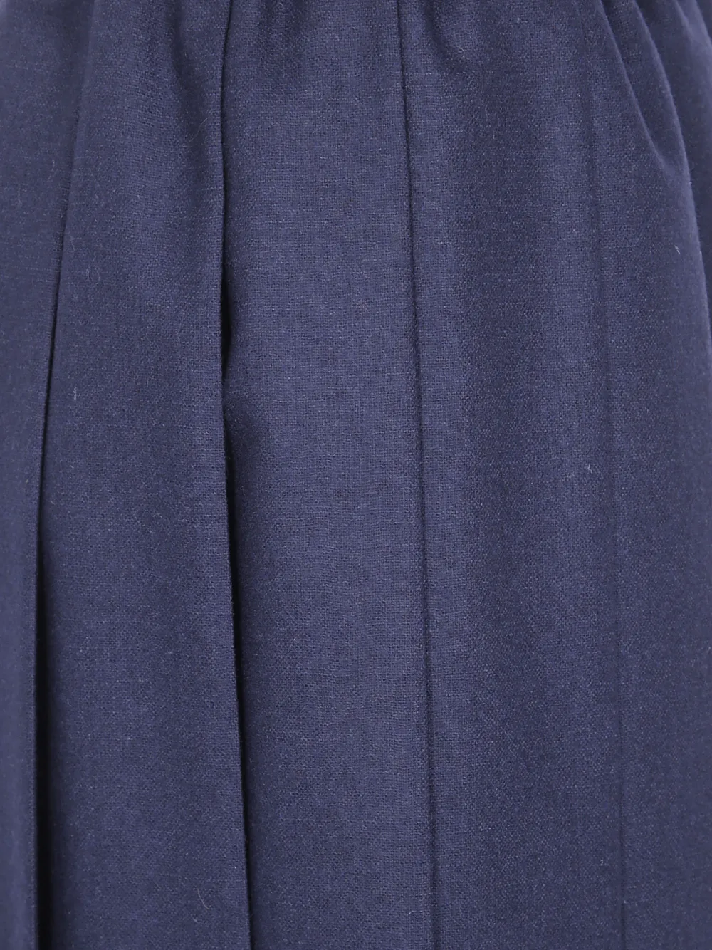 ASPESI pleated wool midi skirt Blauw