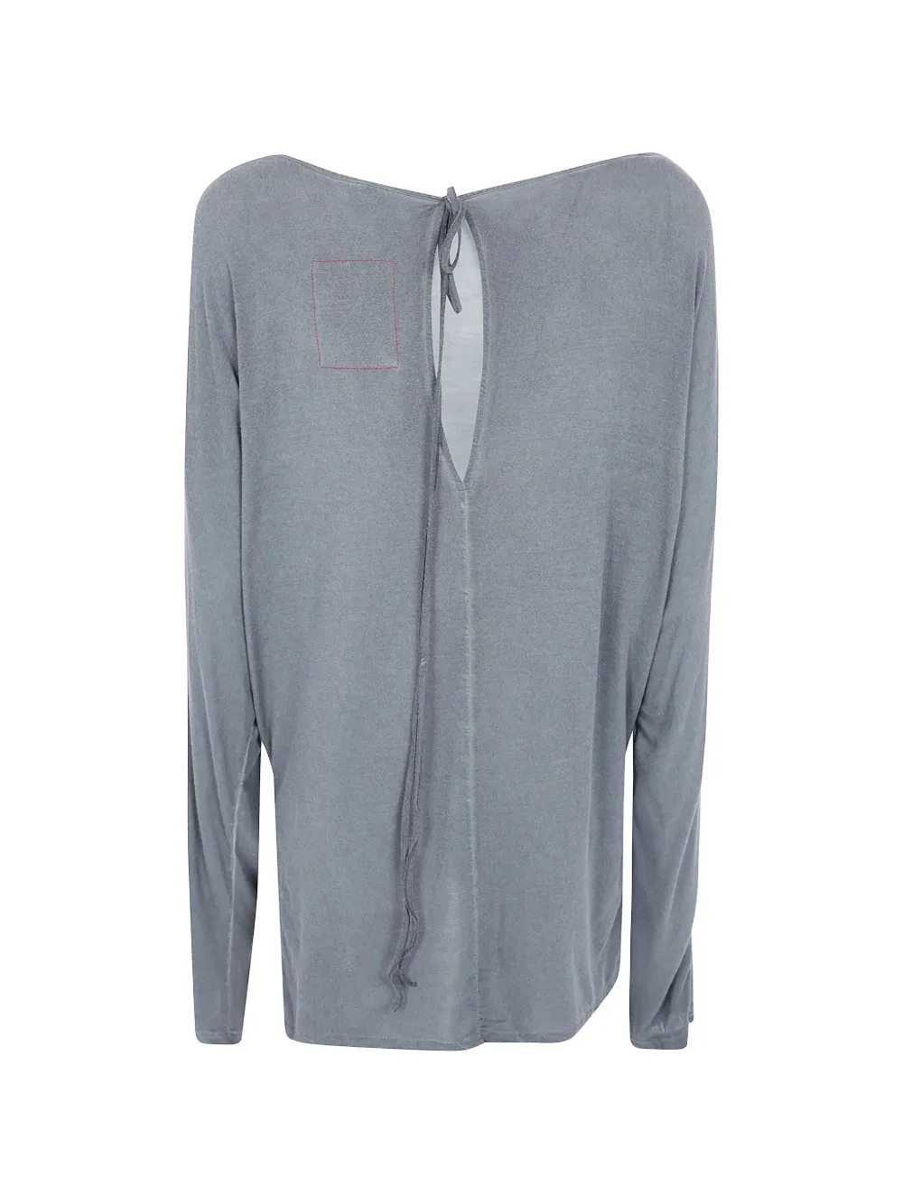 Uma Wang tie-fastening long-sleeve T-shirt Grijs