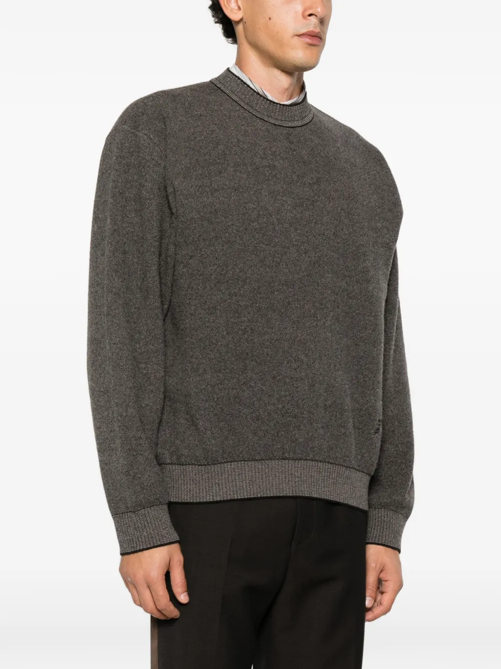 Jacquemus Pelota crew neck sweater Grijs