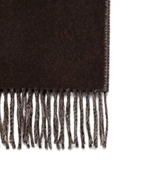 Jacquemus logo-intarsia fringed scarf