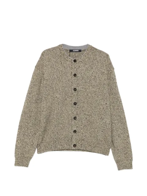 Jacquemus logo-intarsia button-up cardigan