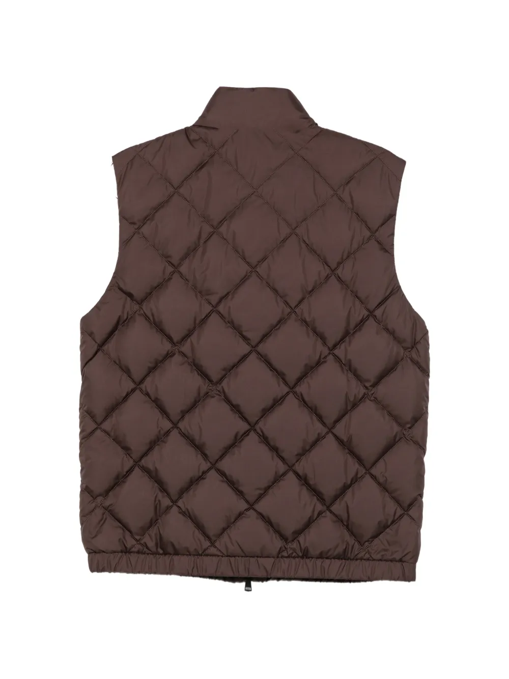 Moncler Chobe diamond-quilted gilet Bruin