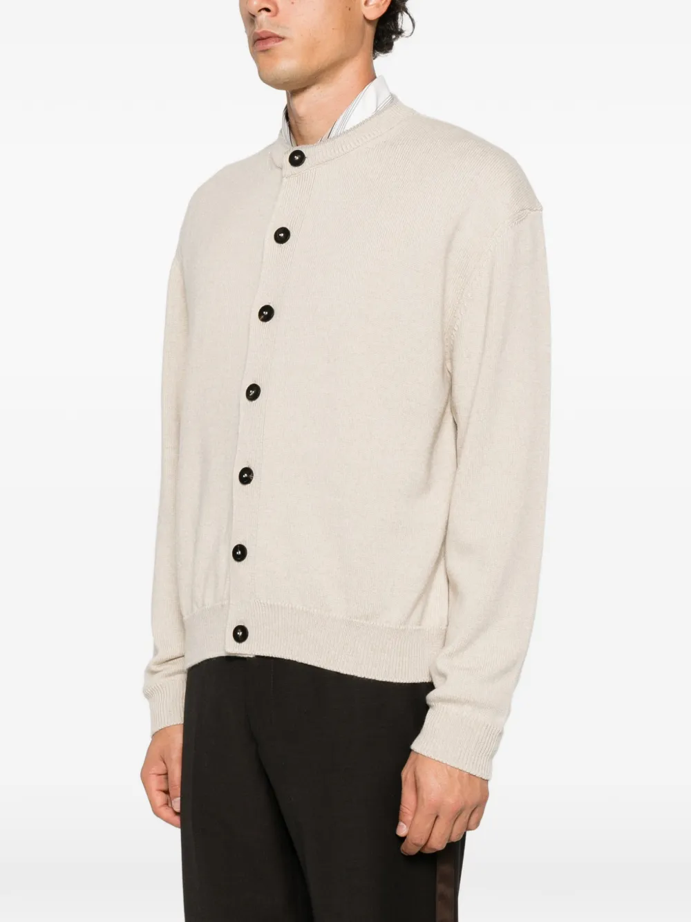 Jacquemus button-up oversized cardigan Beige